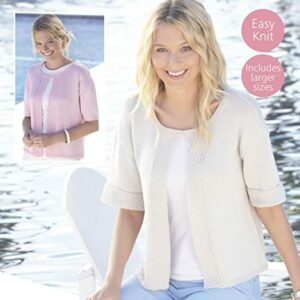 Sirdar Knitting Pattern - Sirdar Cotton DK, Womens Split Front Top 8120