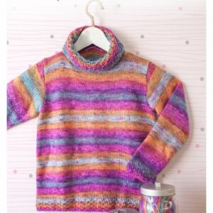 Sirdar Knitting Pattern - Hayfield Bonus Breeze, Kids Cowl-Neck Sweater 2498