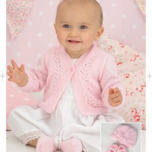 Sirdar Pattern - Snuggly DK, Cardigan, Hat & Shoes 1723