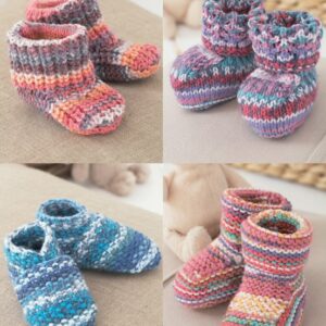 Sirdar Snuggly Baby Crofter DK Bootees, Shoes and Boots 1483
