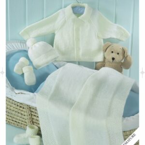 Sirdar Knitting Pattern - Snuggly 4 Ply, Baby Clothes 1576