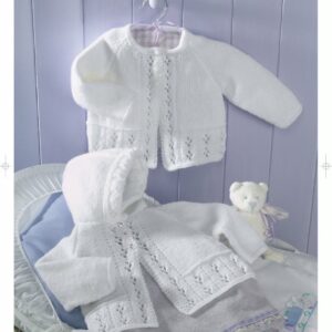 Sirdar Knitting Pattern - Snuggly DK, Matinee Coats 1579