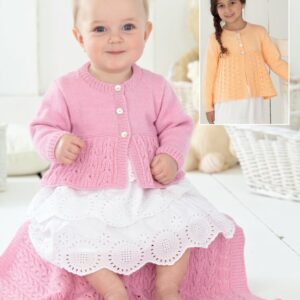 Sirdar Knitting Pattern - Snuggly 4 Ply, Cardigans and Blanket 4438