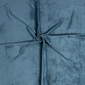 Luxury Stretchy SOFT Velvet Velour Fabric Material - PETROL