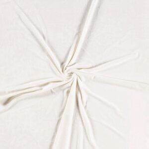 Luxury Stretchy SOFT Velvet Velour Fabric Material - OFF WHITE