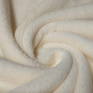 Bamboo Terry Towelling Fabric Material ECRU