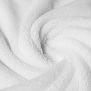 Bamboo Terry Towelling Fabric Material WHITE