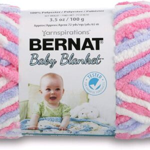 Bernat BABY BLANKET SUPER CHUNKY Polyester Knitting Yarn 100g - 3305 Pink/Blue Ombre