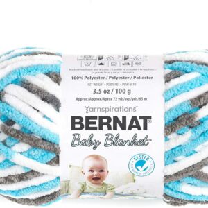 Bernat BABY BLANKET SUPER CHUNKY Polyester Knitting Yarn 100g - 3738 Sail Away