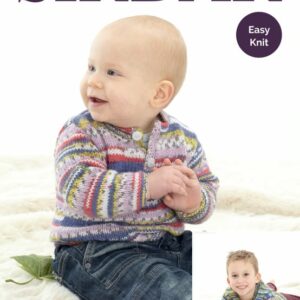 Sirdar Knitting Pattern - Snuggly Baby Crofter DK, Sweater and Cardigan 5155