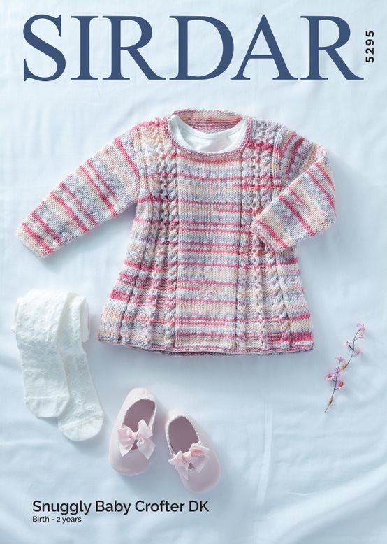 Sirdar Knitting Pattern Snuggly Baby Crofter DK, Tunic 5295