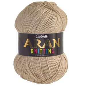 Woolcraft Aran with Wool 400g, Oatmeal 836