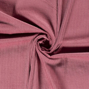 Luxury Jumbo Corduroy Velvet Fabric Material - OLD ROSE