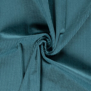 Luxury Jumbo Corduroy Velvet Fabric Material - PETROL