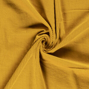 Luxury Jumbo Corduroy Velvet Fabric Material - MUSTARD