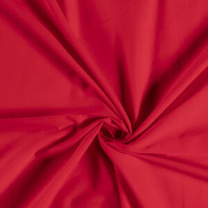 Plain 100% Cotton Voile Fabric Material - RED