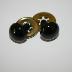 Crystal Plastic Safety Teddy Bear Eyes Inc Washers Soft Toy Making -Black 18mm