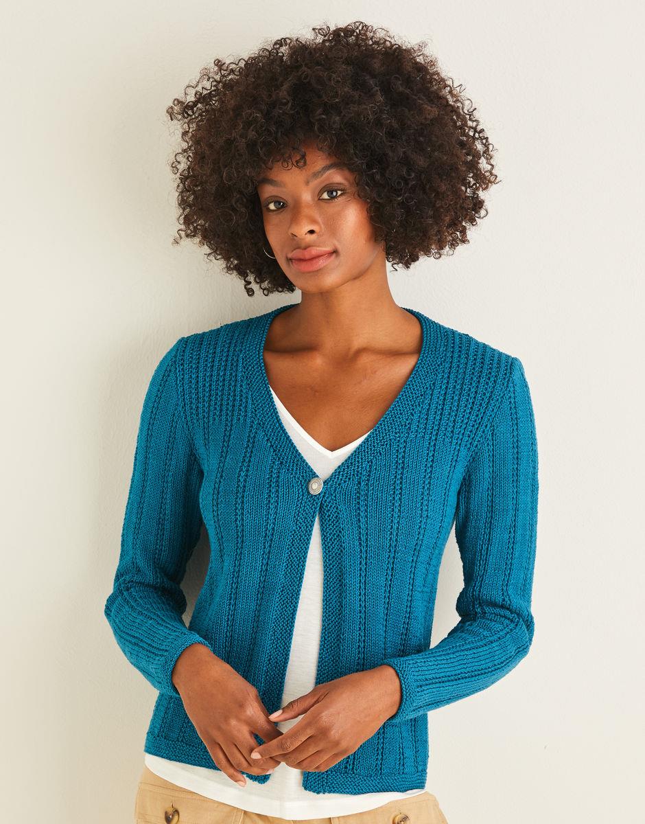 Sirdar Hayfield Cotton DK, Cardigan 10111 CRS Fur Fabrics