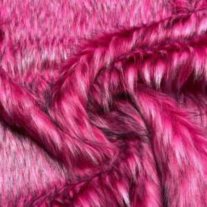 Super Luxury Faux Fur Fabric Material - BOLOGNA FUCHSIA