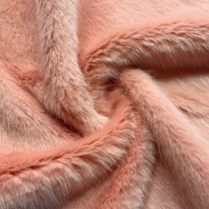 Super Luxury Faux Fur Fabric Material - SWISS DUSTY PINK