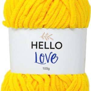 Creative World Of Crafts Hello Love Yarn - 024 Yellow