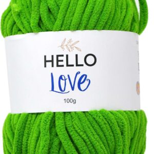 Creative World Of Crafts Hello Love Yarn - 030 Green Number 30