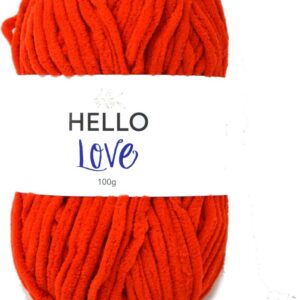 Creative World Of Crafts Hello Love Yarn - 038 Bright Red