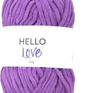 Creative World Of Crafts Hello Love Yarn - 039 Purple