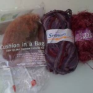 Patons Knitting Yarn Cushion Kit Symphony Lulu Amethyst