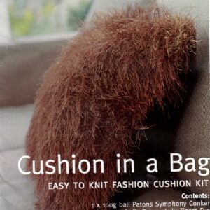 Patons Knitting Yarn Cushion Kit Symphony LULU BROWN
