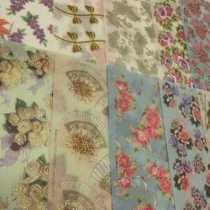 TBZ 10 Assorted A4 3D Embossed Decoupage VELLUM Sheets