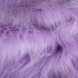Long Pile Faux Fur Fabric Sheepskin Rug 140cm x 70cm LILAC