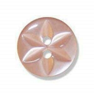 Trimits Impex Polyester STAR Buttons 10mm / 7 Pieces - BU0170 PEACH