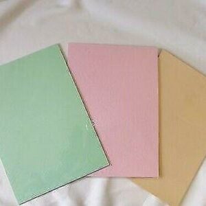 Cardmaking / Crafting Embossed Card 3 Colours , 10 of each colour