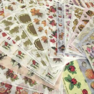 TBZ Pack of 50 Assorted Vellum Decoupage Sheets