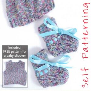 Regia Baby Knit Kit- Hat & Bootie Set - Bamboo Color
