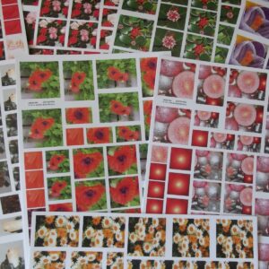 Cardmaking / Card Toppers pack of 36 sheets / 9 designs, Floral / Xmas 135032