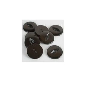 Trimits Impex FISHEYE Buttons 17mm / 7 Pieces - BU0149 BROWN