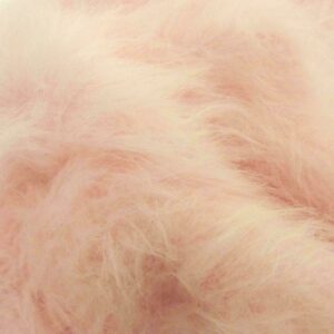 Long Faux Fur Sheepskin Rug 140cm x 70cm Baby Pink