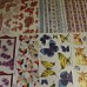 TBZ Pack of 10 Assorted Crystal Decoupage Sheets