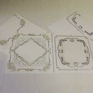 Embossing Cards with Envelopes , Gold and Silver Pack ' A '