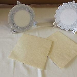 NEEDS PIC TBZ Card Making Pack of 2 'China Plate' Card Blanks with Plate Stand + Envelopes