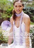 Patons 100% Cotton DK Skinny Scarf In A Bag Knitting Yarn Kit - Rosewood 2720