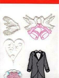 IMPEX TRIMITS - Self Adhesive Embroidered Embellishments TP0018 Wedding Day 5