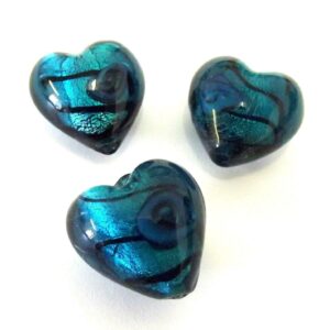 IMPEX TRIMITS DELUXE - HEART ROSE LAMP BEADS - TURQUOISE