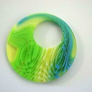 IMPEX TRIMITS JEWELLERY - GREEN LARGE ROUND SHAPE RT50