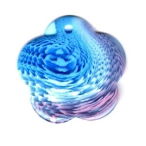 IMPEX TRIMITS JEWELLERY - ICE BLUE LARGE 5 SIDED SHAPE RT535