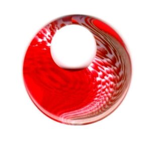 IMPEX TRIMITS JEWELLERY - RED LARGE ROUND RT52