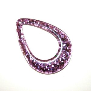 IMPEX TRIMITS JEWELLERY - LILAC GLITTER PENDANT RT60