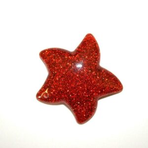 IMPEX TRIMITS JEWELLERY - RED GLITTER STAR RT62